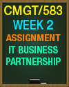CMGT/583 WEEK 2 IT BUSINESS PARTNERSHIPS